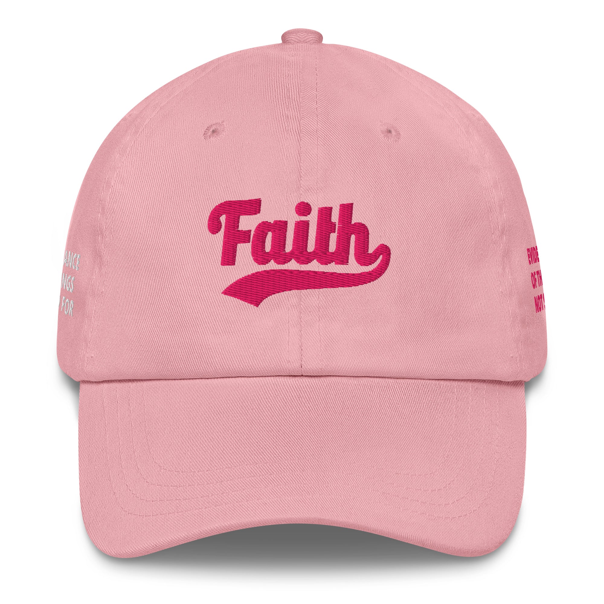 Faith (Hebrews 11:1) Dad Hat - Pink