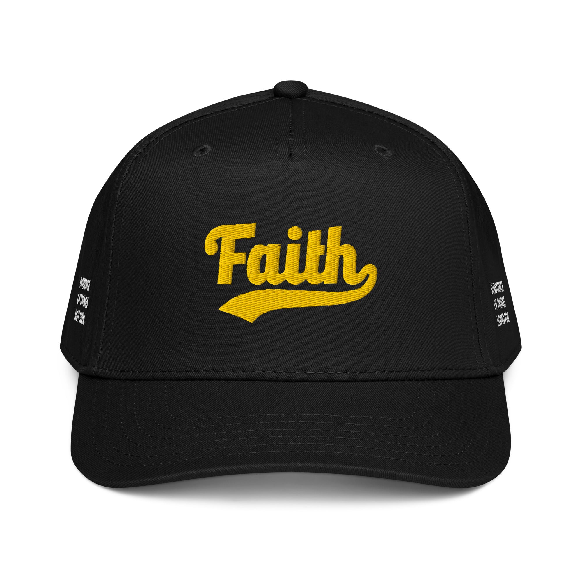 Faith (Hebrews 11:1) Otto Cap - Yellow/Black Stitch