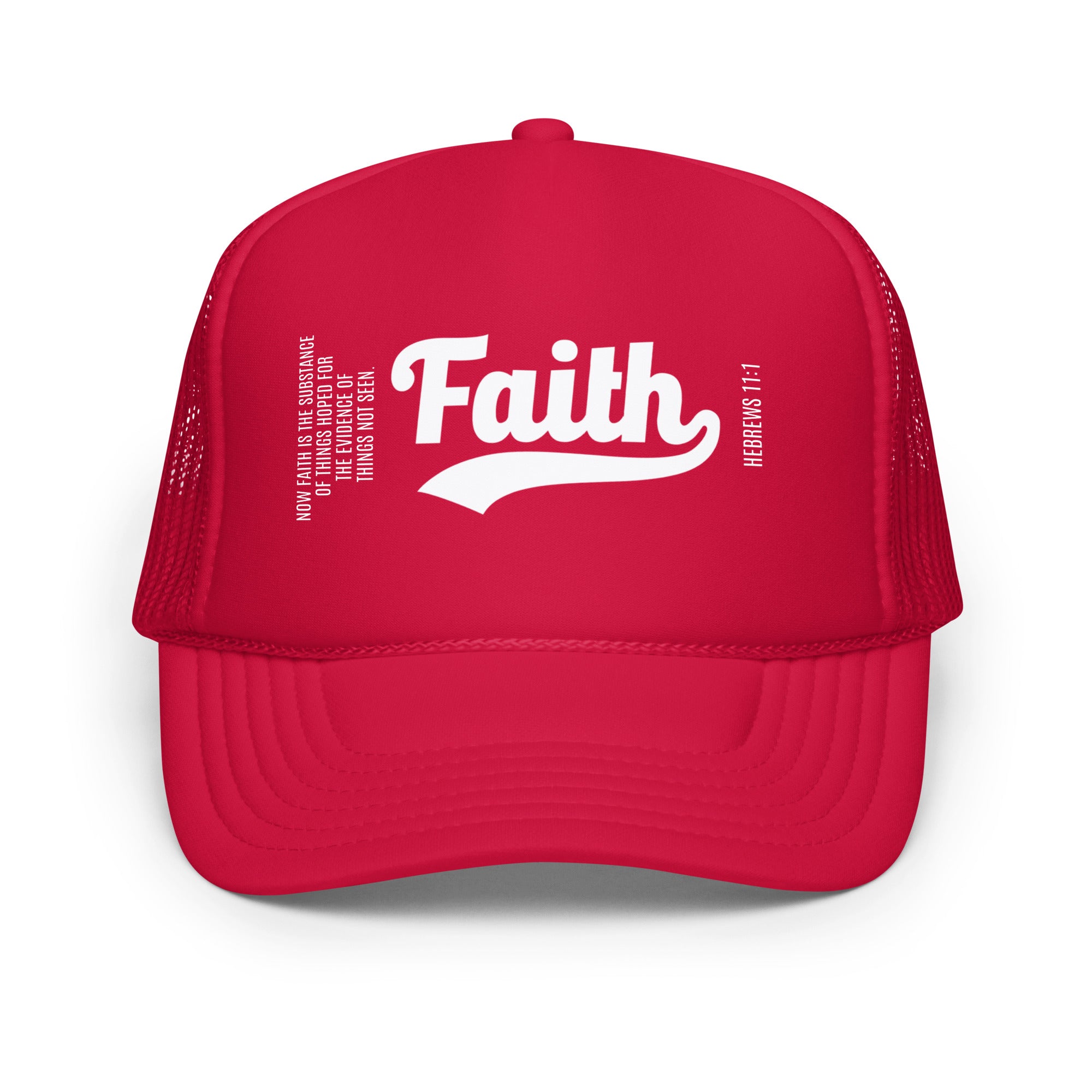 Faith (Hebrews 11:1) Trucker Cap Red