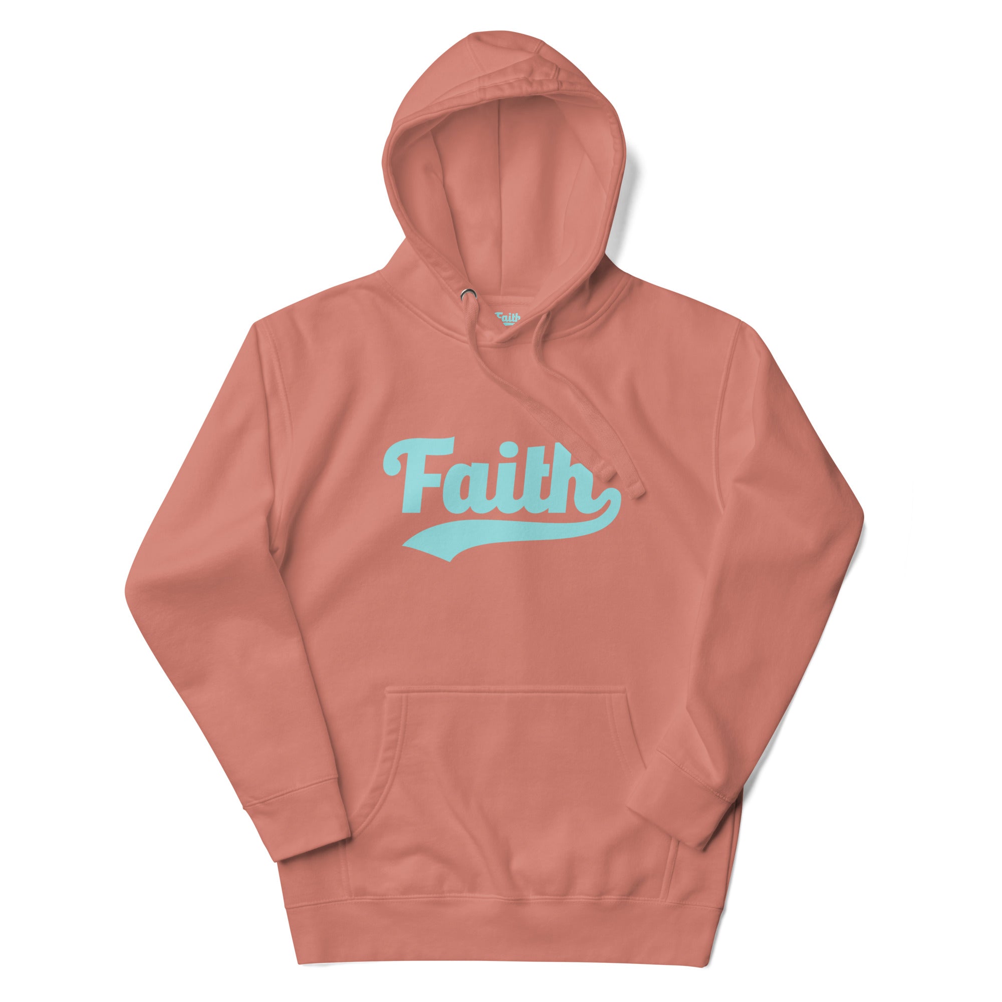 Faith Hoodie - Navy with Orange Logo
