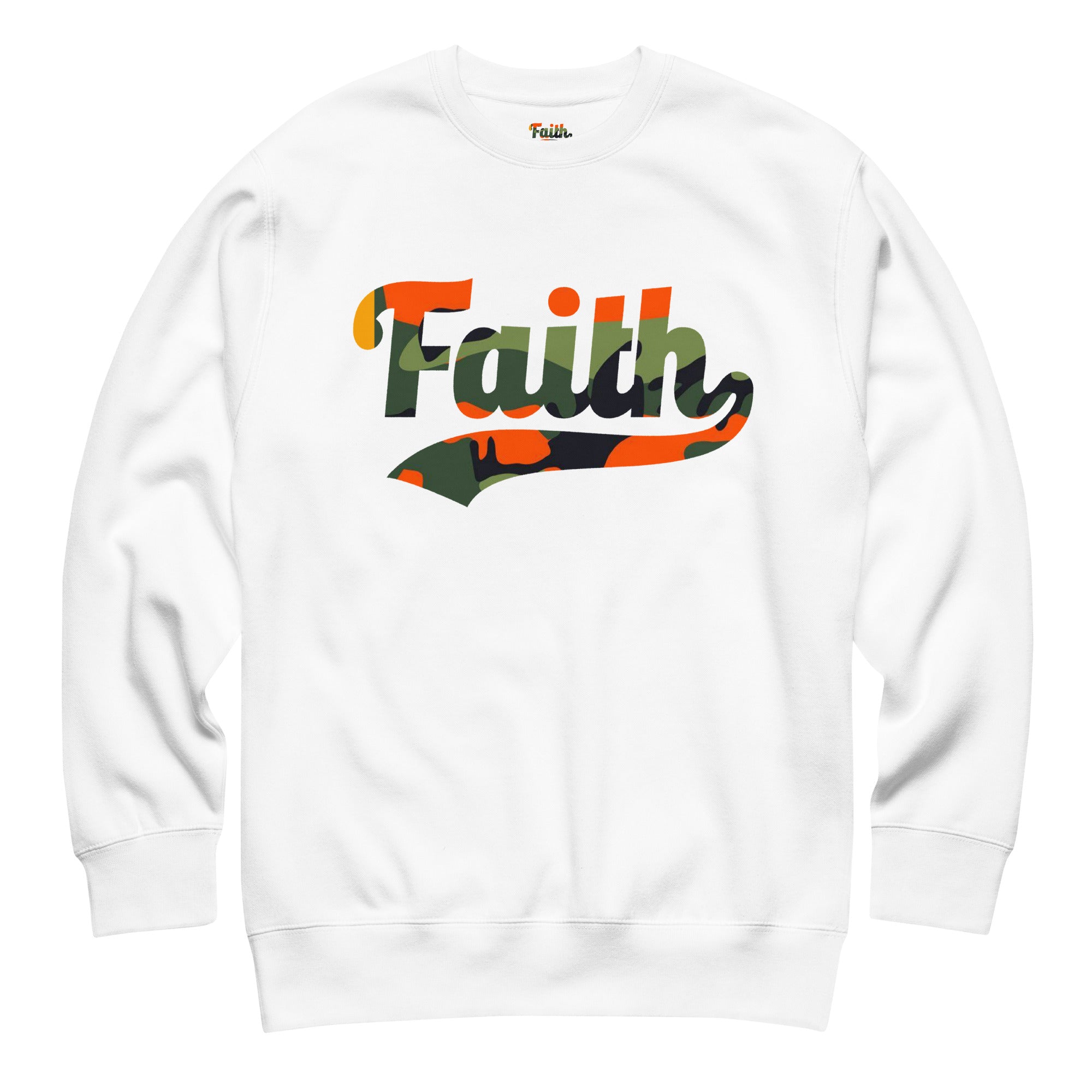 Faith Camo Crewneck Sweatshirt